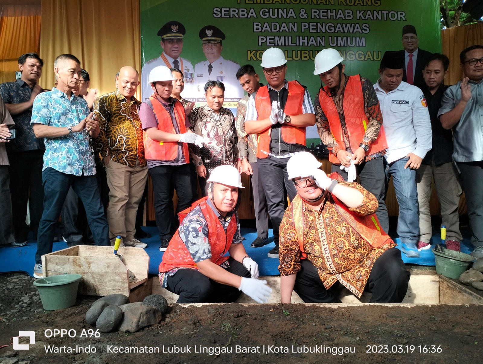Wako Lubuklinggau Letakkan Batu Pertama Pembangunan Gedung Serba Guna Bawaslu