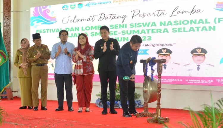 Buka FLS2N SMK Se Sumsel 2023, Gubernur Beri Tantangan untuk Para Siswa