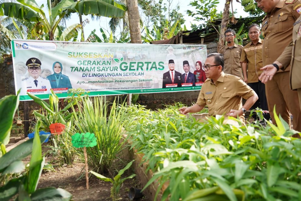 Pj. Bupati Banyuasin Launching Gertas Di SMPN II Banyuasin III.