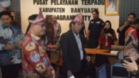 Pj. Bupati Banyuasin Sambut Sekjen Ombudsman RI Di Gerai Pelayanan Terpadu Citra Grand City