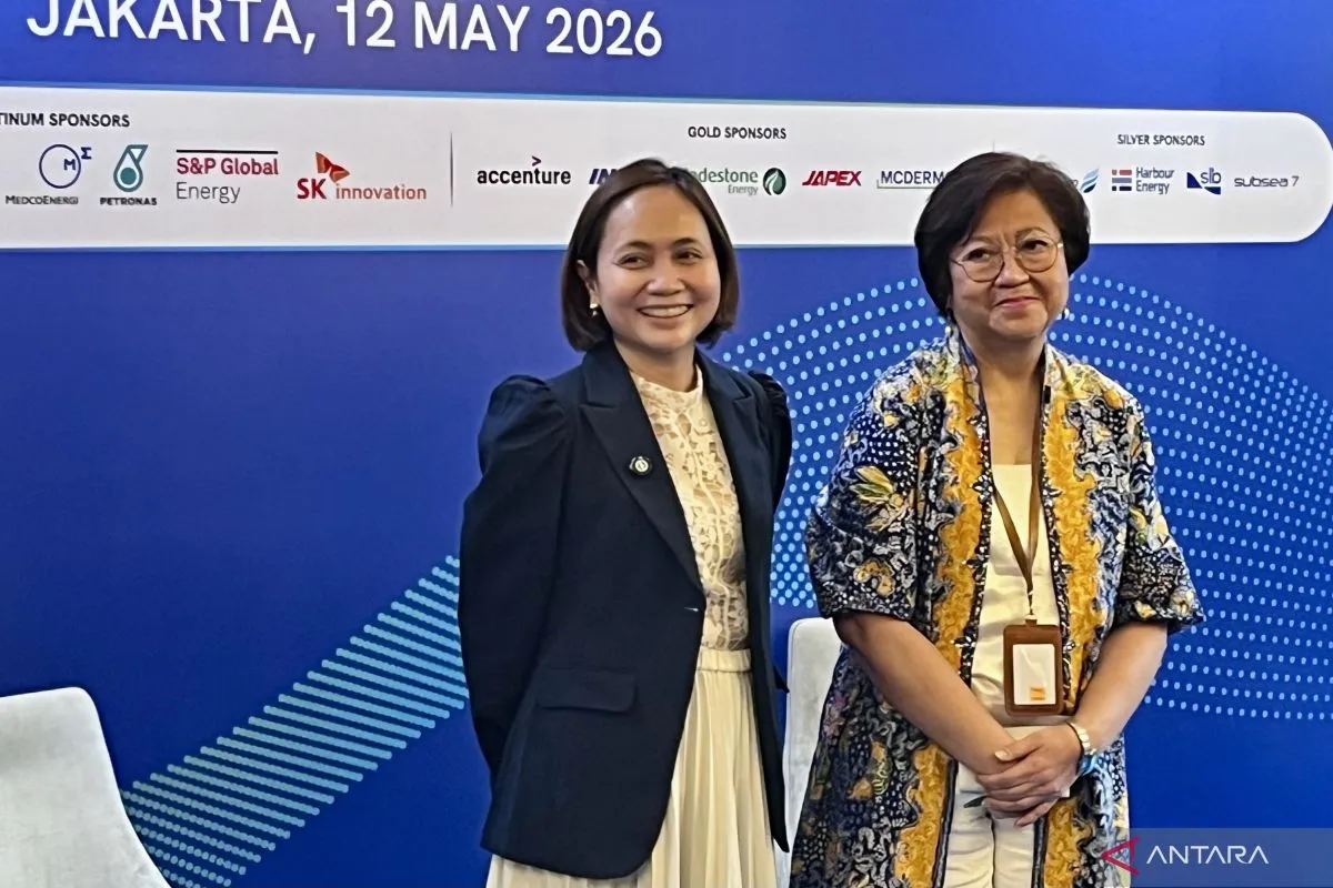 (Kiri-kanan) Ketua Panitia IPA Convex 2026 Teresita Listyani dan Direktur Eksekutif IPA Marjolijn Wajong dalam acara konferensi pers “Road to IPA Convex 2026”, di Jakarta, Selasa (12/5/2026). (ANTARA/Arnidhya Nur Zhafira)